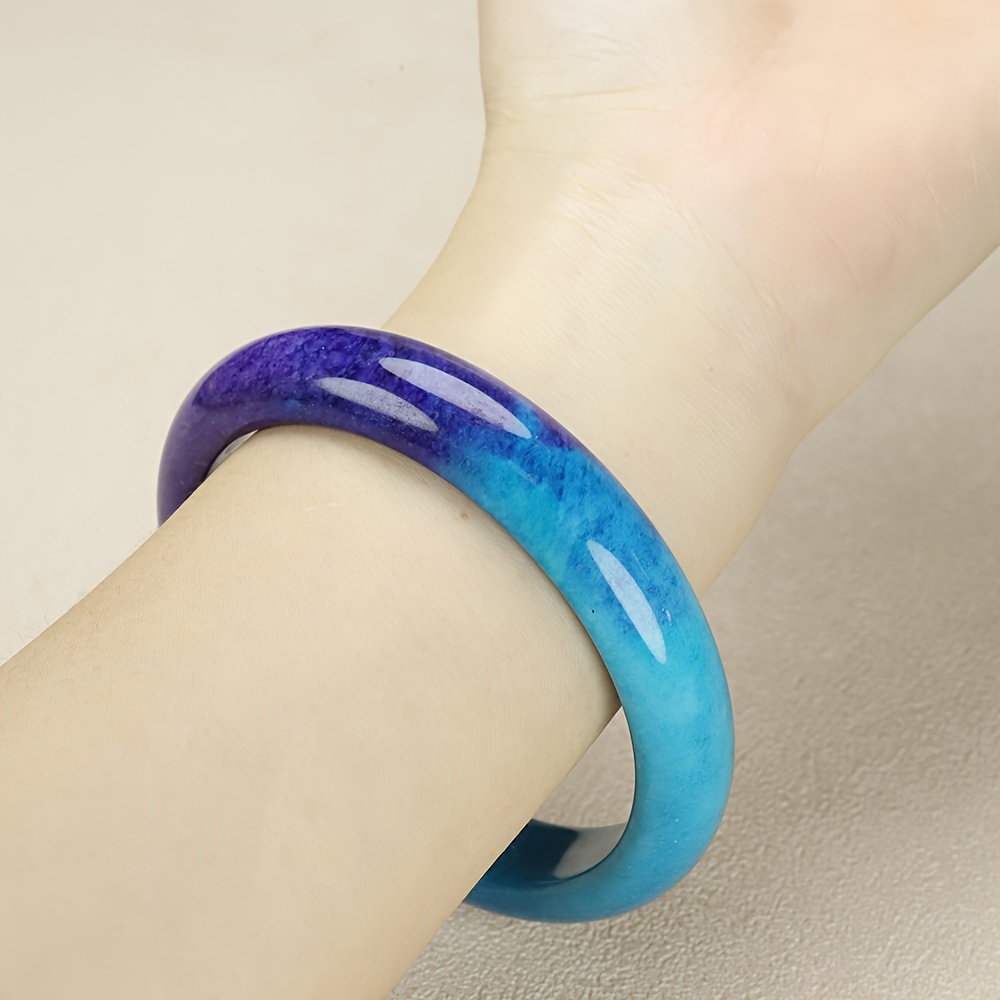 Trendy Retro-Style Bracelet, Interstellar Blue Stones